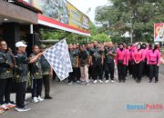 Hari Bhayangkara Ke-79, Wabup Suriani Ikuti Olahraga Bersama Polres HSS