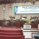 Suasana rapat paripurna pandangan umum Fraksi DPRD HSS terhadap Ranperda RPJMD HSS tahun 2025-2029. (Foto : Istimewa)