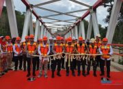 PT AGM Resmikan Overpass Merah Putih di Desa Batu Bini HSS