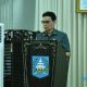 Wabup HSS, Suriani saat menyampaikan jawaban eksekutif atas pandangan fraksi DPRD HSS terkait Ranperda Pembentukan Susunan Perangkat Daerah. (Foto : Diskominfo HSS)