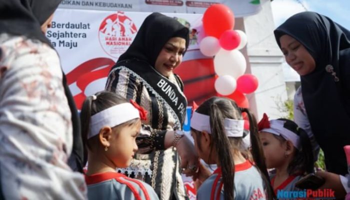 Sambut HUT RI dan HAN, Bunda PAUD HSS Buka Gebyar PAUD 2025