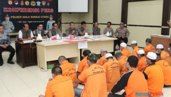 Polres HSU Musnahkan Hampir Setengah Kilogram Sabu dan Puluhan Ekstasi