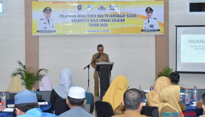 Tekan Kekerasan Perempuan dan Anak, Pemkab HSS Gelar Pelatihan Manajemen Kasus untuk Satgas