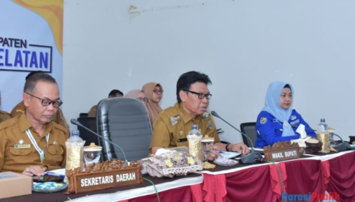 Wabup HSS Ikuti Rakor Bersama KPK Terkait Pencegahan Korupsi di Sektor PBJ