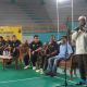 Bupati HSS, Syafrudin Noor saat menghadiri Final Turnamen Bulutangkis HSS Open 2025 di Gedung Olahraga (GOR) Aluh Idut, Kandangan. (Foto : Diskominfo HSS)