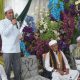 Bupati HSS, Syafrudin Noor memberikan sambutan di acara haul ke-190 Al-Alimul Alamah As Syech H Ahmad bin Mufti Syech H Muhammad As’ad (Datu Balimau). (Foto : Diskominfo HSS)