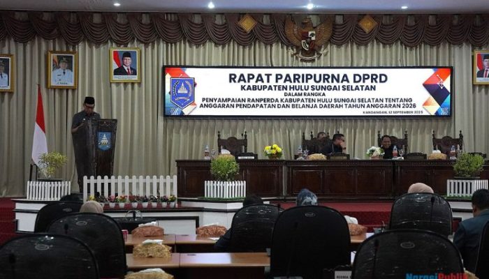 Wabup HSS Sampaikan Ranperda APBD 2026 dalam Rapat Paripurna DPRD