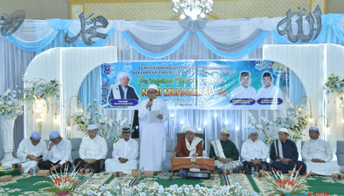 Wabup HSS Hadiri Peringatan Maulid Nabi di Masjid Agung Taqwa Kandangan