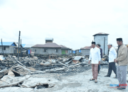 Hangus Terbakar, Bupati dan Wabup HSS Tinjau SDN 1 Samuda dan SMPN 3 Daha Selatan