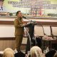 Bupati Tapin, H Yamani saat memberikan sambutan pada acara sosialisasi dan pembinaan disiplin ASN lingkungan Pemkab Tapin. (Foto : Prokopim Tapin)