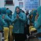 Ketua TP PKK HSS, Mustaidah saat menghadiri Bimtek PAAR. (Foto : Diskominfo HSS)