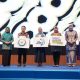 Ketua TP PKK HSS, Mustaidah Syafrudin Noor (Pojok Kiri) saat menghadiri peringatan Harkannas 2025. (Foto : Diskominfo HSS)