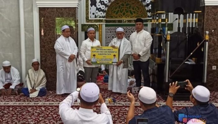 Safari Jumat, Bupati Tapin Salurkan Bantuan Rp500 Juta Untuk Masjid Al Mujahidin