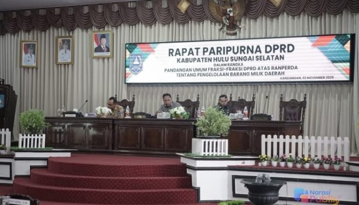 Tujuh Fraksi DPRD HSS Sampaikan Pandangan Terkait Ranperda Pengelolaan BMD