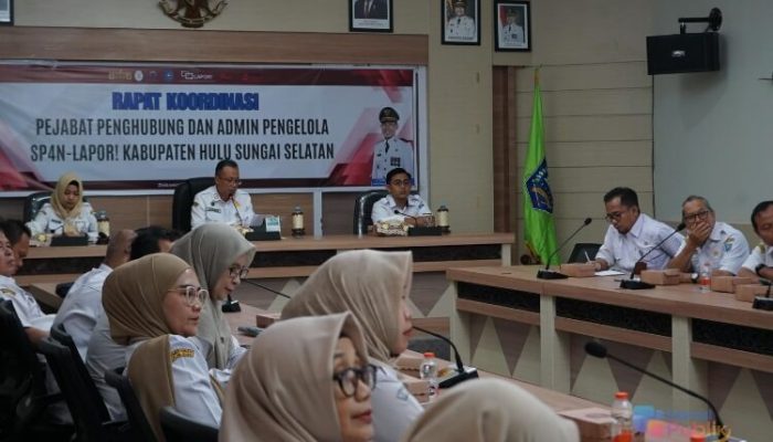 Dorong Penguatan Pengelolaan Pengaduan Diskominfo HSS Gelar Rakor SP4N-LAPOR!