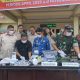 Proses pemusnahan barang bukti yang dilakukan Kejari HSS. (Foto : Istimewa)