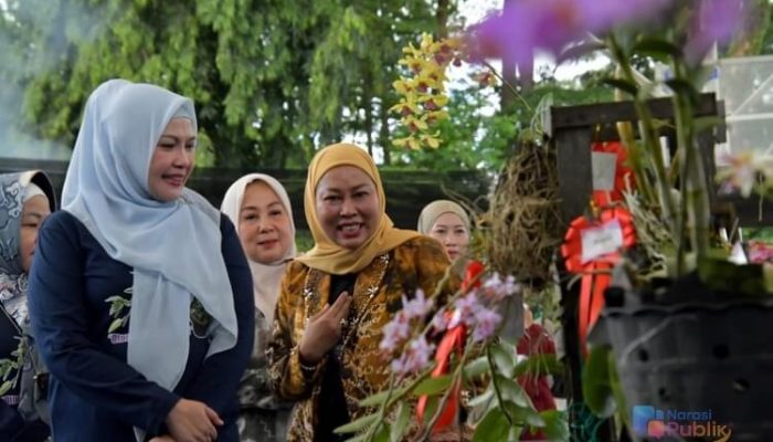 Meriahkan Harjad ke-75, Ketua TP PKK HSS Jadi Juri di Festival Anggrek dan Bonsai II