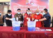 Polres Kapuas Musnahkan Barang Bukti Narkoba, Pemkab Nyatakan Dukungan