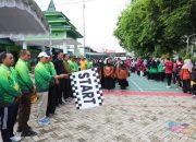 Peringati HAB ke-80, Wabup HSS Lepas Gerak Jalan Sehat Kerukunan