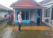 Debit Air Sungai Naik, Polsek Danau Panggang Imbau Warga Waspada