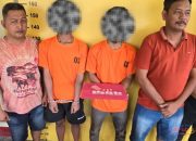 Dua Terduga Pelaku Sabu Diciduk Polres Labusel di Kampung Rakyat