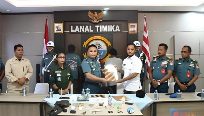 Lanal Timika Ungkap Peredaran Narkotika di Pelabuhan Perikanan Poumako