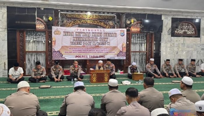 Perkuat Nilai Religius, Polres Tabalong Gelar Peringatan Isra Mi’raj Nabi Muhammad SAW