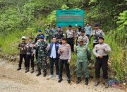 Cegah Aktivitas PETI di Hutan Lindung, Tim Gabungan dan PT AGM Pasang Papan Larangan di Batu Bini