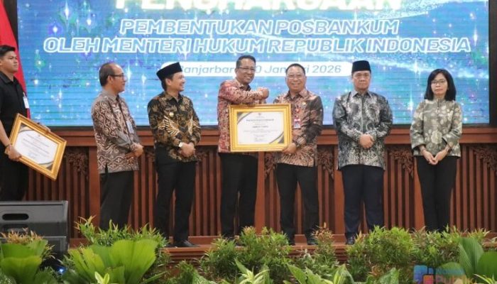 Perkuat Bantuan Hukum, Pemkab Tapin Terima Penghargaan dari Kemenkum RI