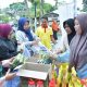 Warga antusias berbelanja bahan pokok di stan Gerakan Pangan Murah yang digelar Pemkab HSS. (Dok. Istimewa)
