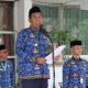 Bupati HSS Syafrudin Noor menjadi pembina apel Kesadaran Nasional Februari 2026. (Dok. Prokopim HSS)