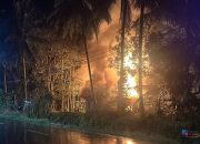 Jelang Sahur, Rumah Lansia di Gambah Dalam HSS Ludes Terbakar