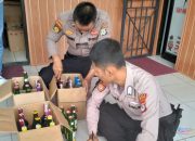 Polres Tabalong Amankan Dua Penjual dan Ratusan Botol Miras Ilegal di Mabu’un
