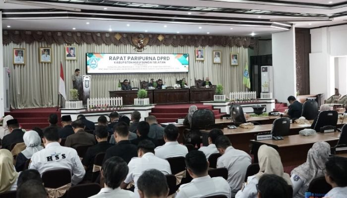 DPRD HSS Gelar Paripurna Pandangan Fraksi terhadap Ranperda RTRW 2026–2046