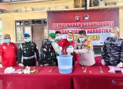 Polres Kapuas Musnahkan Barang Bukti Sabu Seberat 96,46 Gram Hasil Ungkap Kasus