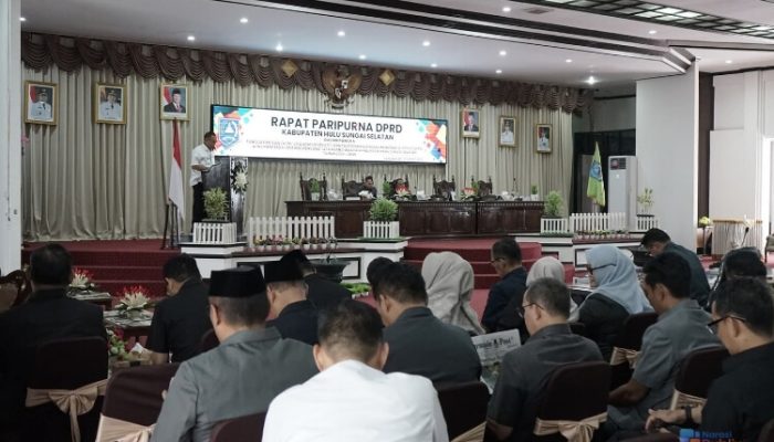 DPRD HSS Gelar Paripurna Jawaban Eksekutif Ranperda RTRW 2026-2046