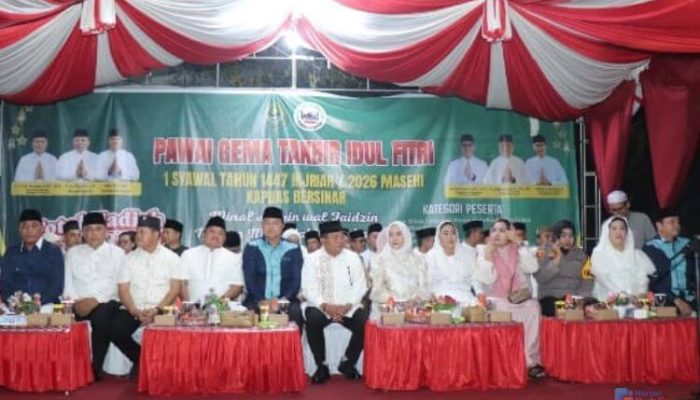 Semarak Idul Fitri 1447 H, Bupati Kapuas Lepas Peserta Pawai Gema Takbir