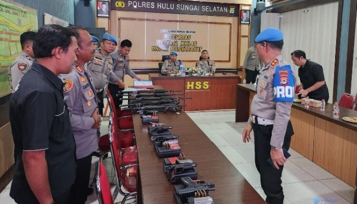 Perketat Pengawasan, Propam Mabes Polri Periksa Seluruh Senjata Api Polres HSS