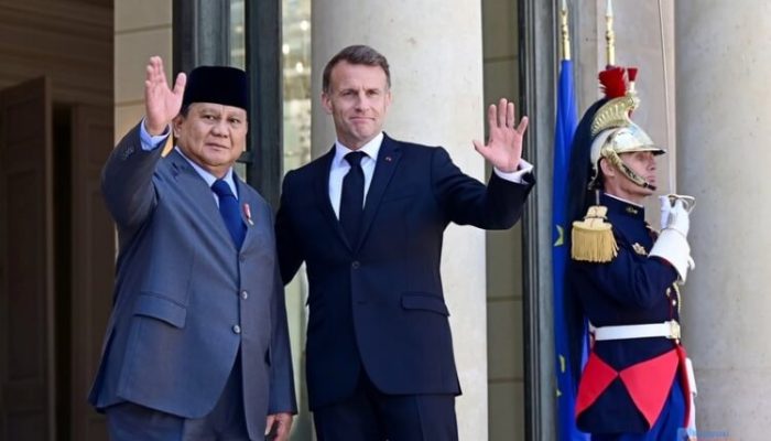 Kunjungi Istana Élysée Prancis, Prabowo dan Macron Gelar Pertemuan Empat Mata