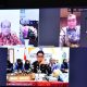 Bupati HSS H. Syafrudin Noor dan Wakil Bupati H. Suriani mengikuti pemaparan Creative Financing tahun 2026 secara virtual melalui Zoom Meeting. (Dok. Istimewa)