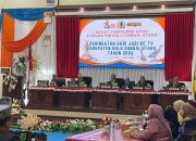 Hadiri Sidang Paripurna Hari Jadi HSU ke-74, Bupati Sahrujani Kobarkan Semangat HSU Bangkit