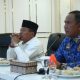 Bupati Kapuas HM Wiyatno didampingi Kepala DPMPTSP Kapuas Teguh Yunianto saat memimpin rakor rencana pembangunan jembatan Desa Lawang Kamah. (Dok. Istimewa)