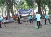 Peringati May Day 2026, Polres HSU Gelar Aksi Jumat Bersih di Kawasan Candi Agung
