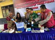 Komitmen Berantas Narkoba, Polres Kapuas Musnahkan Ratusan Gram Sabu