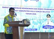 Wabup Suriani Buka Rakor Kemiskinan, Fokus Tekan Risiko Pembangunan HSS
