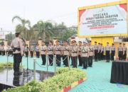 Kapolres HSS Pimpin Upacara Sertijab, Sejumlah Pejabat Utama Resmi Berganti
