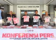 Operasi Antik Intan 2026: Polres HSS Gulung 20 Kasus Narkoba dan 24 Tersangka