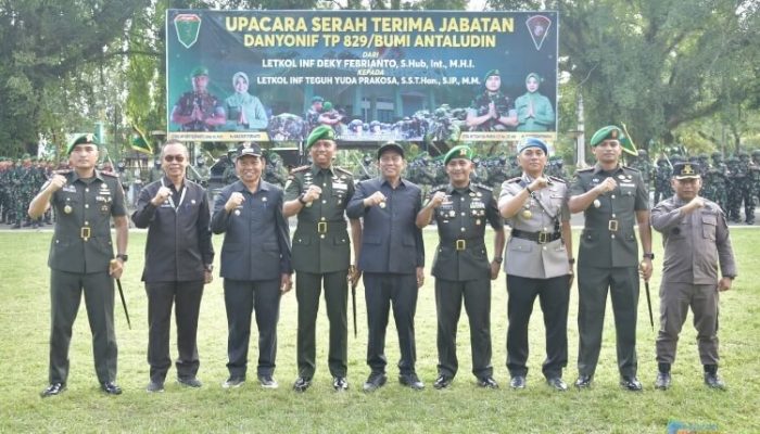 Hadiri Sertijab Danyonif TP 829/BA, Bupati HSS Harapkan Sinergitas Kian Kuat