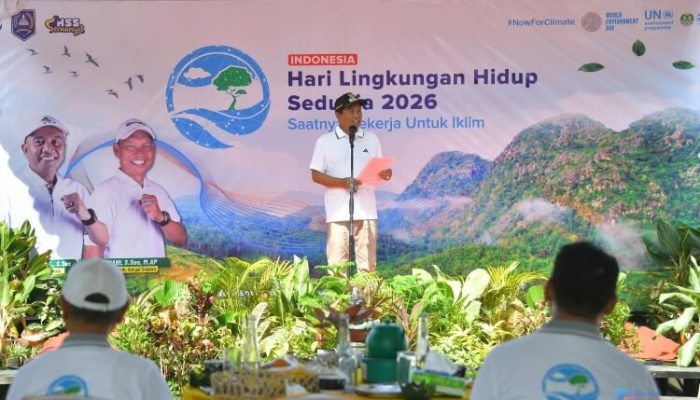 Peringati Hari Lingkungan Hidup 2026, Bupati HSS Canangkan Bank Sampah dan Tanam Pohon
