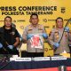 Kapolresta Tangerang, Kombes Pol Andi Muhammad Indra Waspada Amirullah didampingi Kapolsek Pasar Kemis AKP Humaedi memperlihatkan barang bukti yang berhasil diamankan dalam konferensi pers. (Dok. Istimewa)